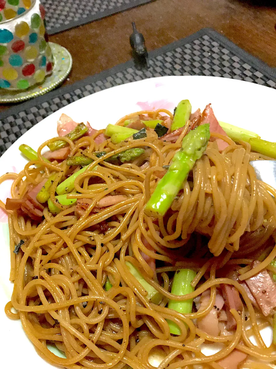 永谷園の「松茸のお吸い物」で作った食物繊維製パスタ🍝|ま〜てぃんさん