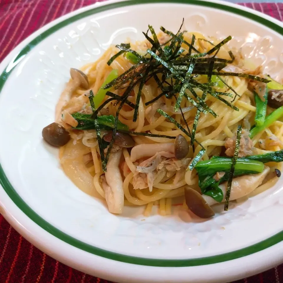 Snapdishの料理写真:玉露園 減塩こんぶ茶deスパゲッティ|チャッティーさん