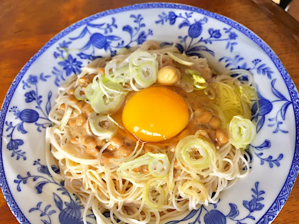 納豆そうめん|さんだーさん