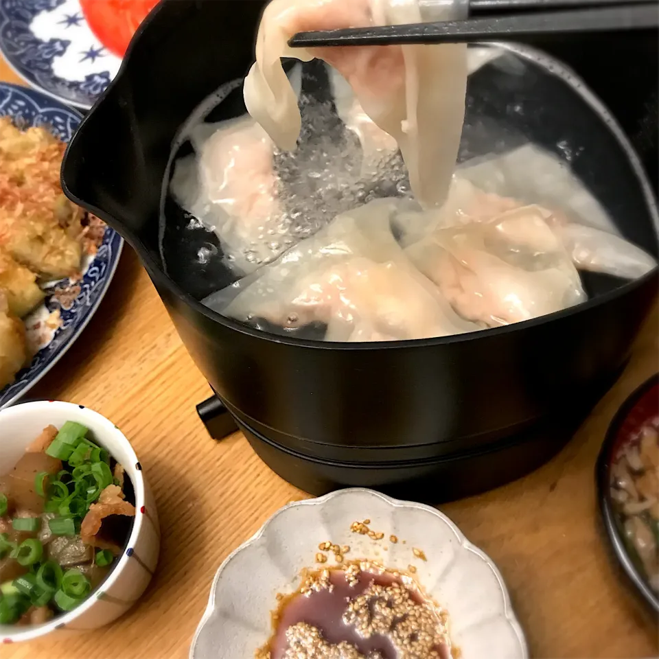 七味さんの料理 シロカちょい鍋で 「水餃子」|shakuyaku33443344さん