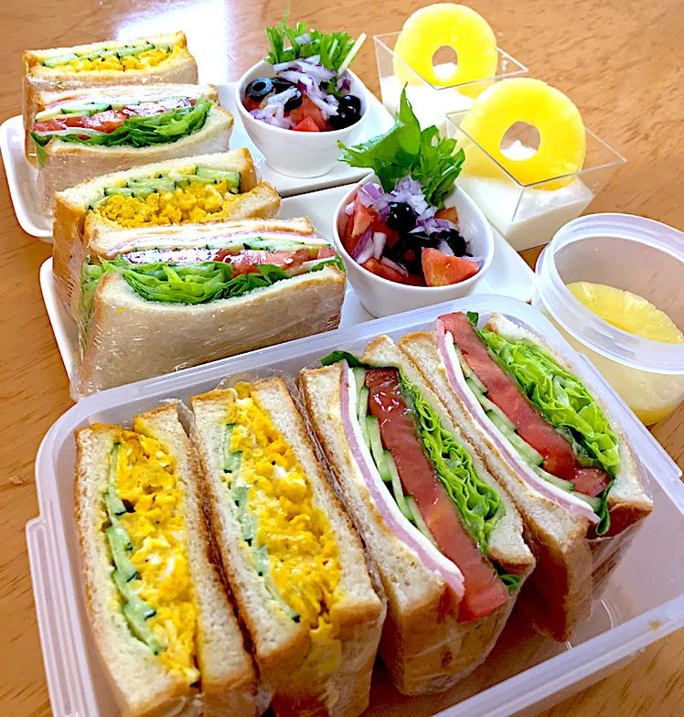 家族お弁当🥪&朝ごはん🥣٩( ᐛ )💗( ᐖ )۶|ふみぃさん