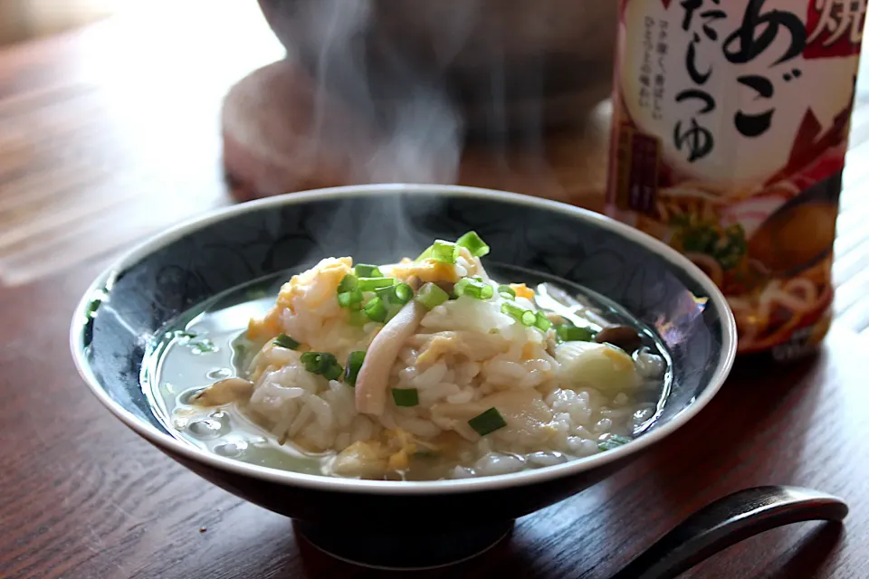 焼きあごだしで雑炊|よっすぃさん