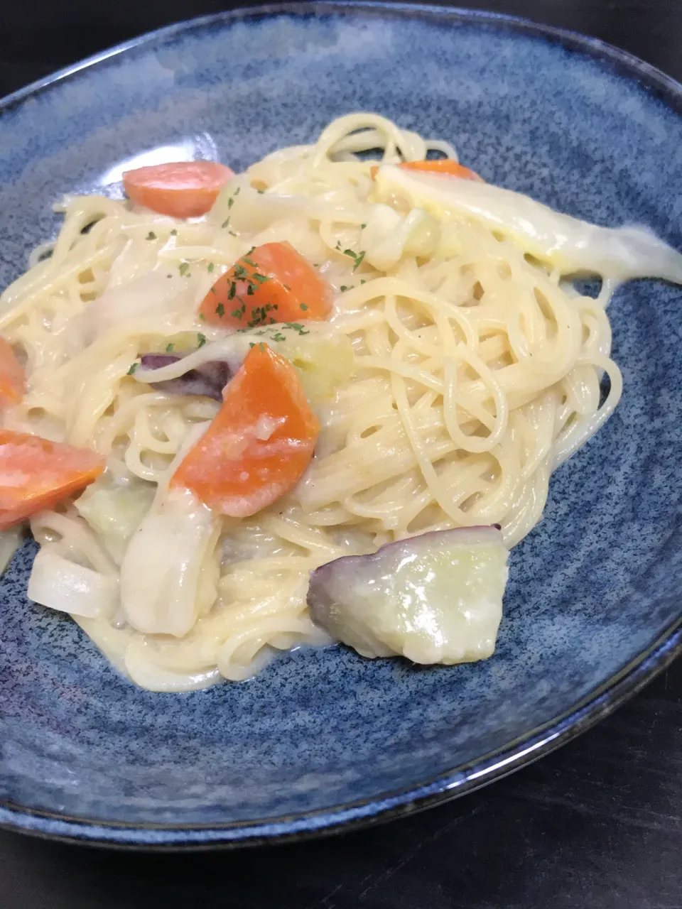 朝ごはんリメイク   クリームパスタ|Taさん