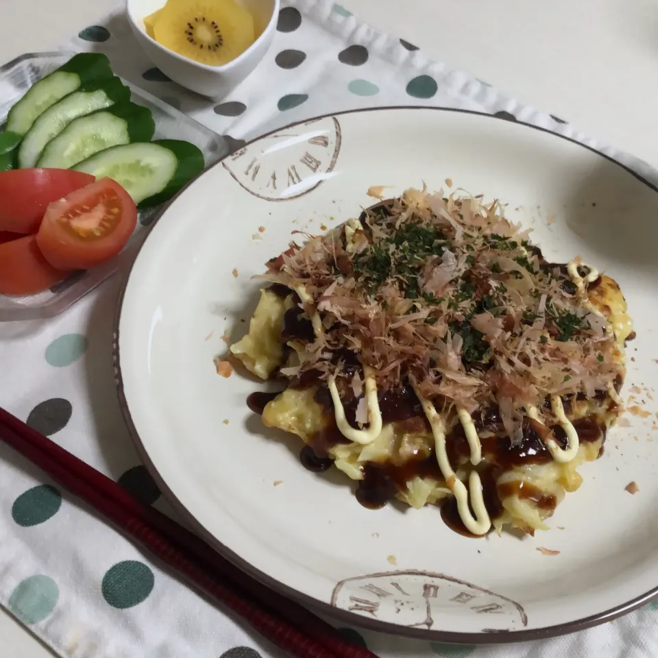 お豆腐入りお好み焼き|ななみんさん