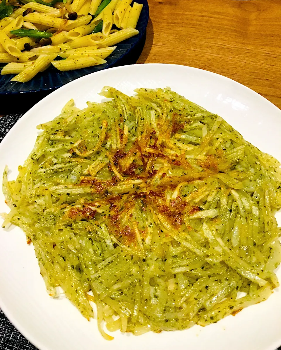 おつまみに  ジンジャーやまざきさんの料理 青のり入りじゃがいものチーズ焼きのレシピ|ミッチ☆ママさん