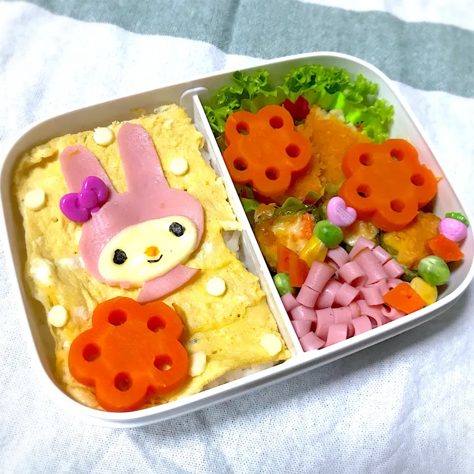 Snapdishの料理写真:マイメロ弁当|おさつさん