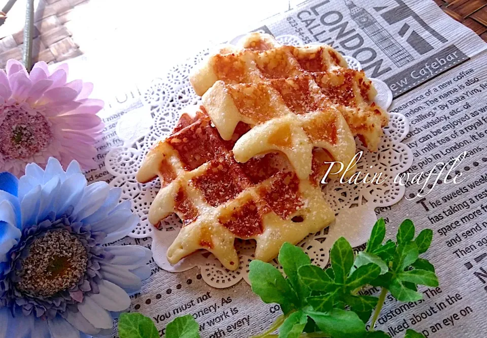 Snapdishの料理写真:Plain waffle|cocochiさん