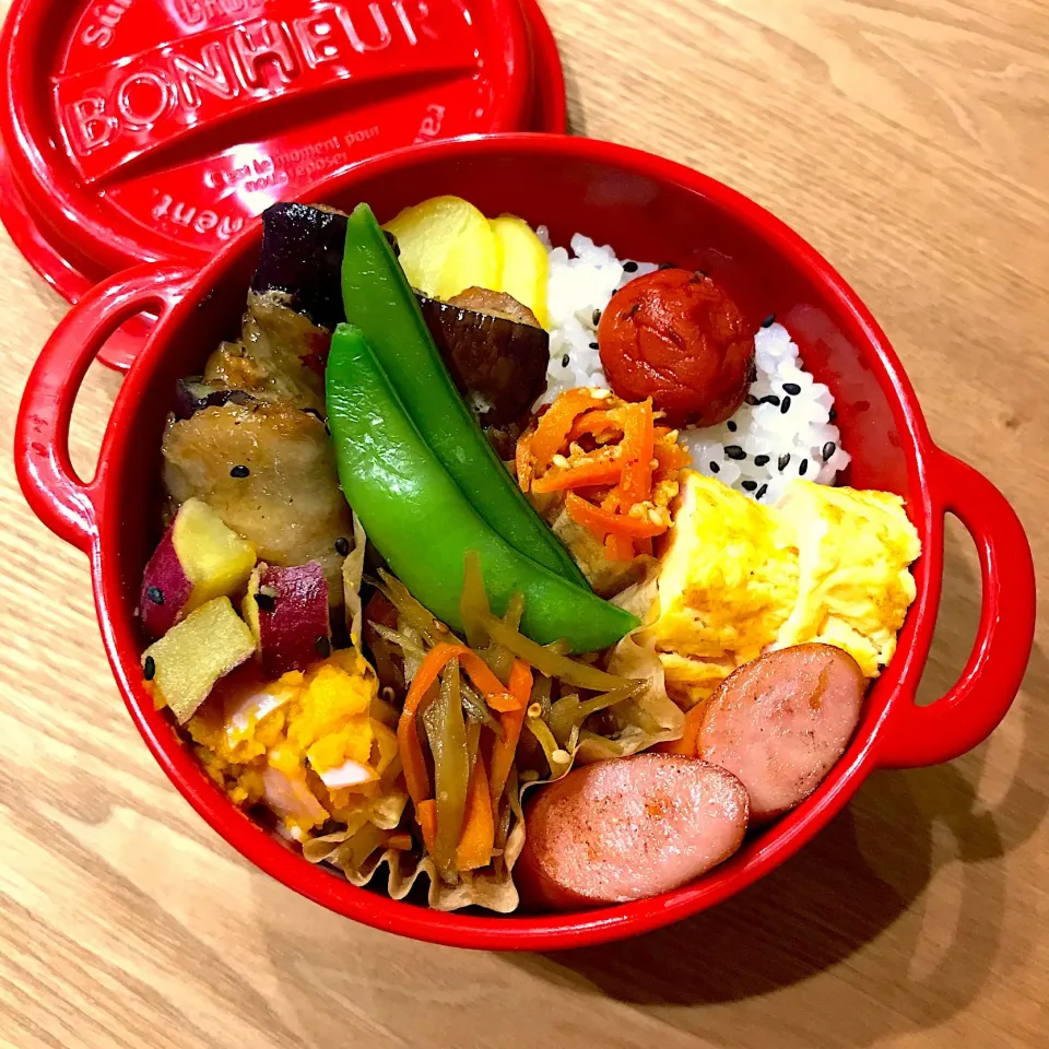 茄子の肉巻き弁当🍙|ちぃさん