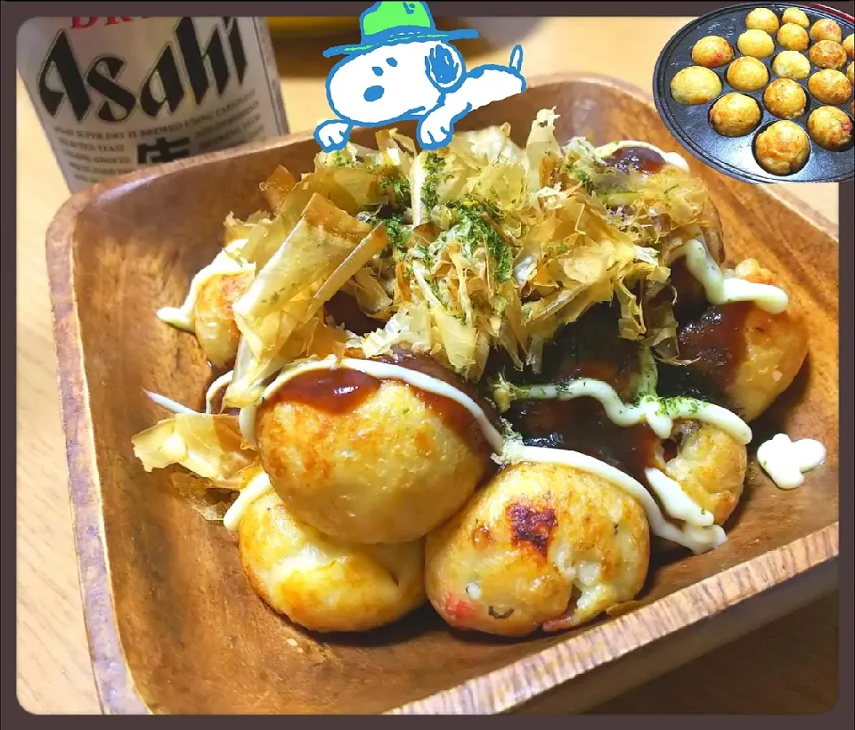 ほぼ完コピ!？
銀だこさん風のタコ焼き|ひとみんΨ(*´∀｀)Ψさん