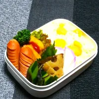 息子のお弁当（強制～栗ご飯🌰😙）|かあたん(元ポップン)さん