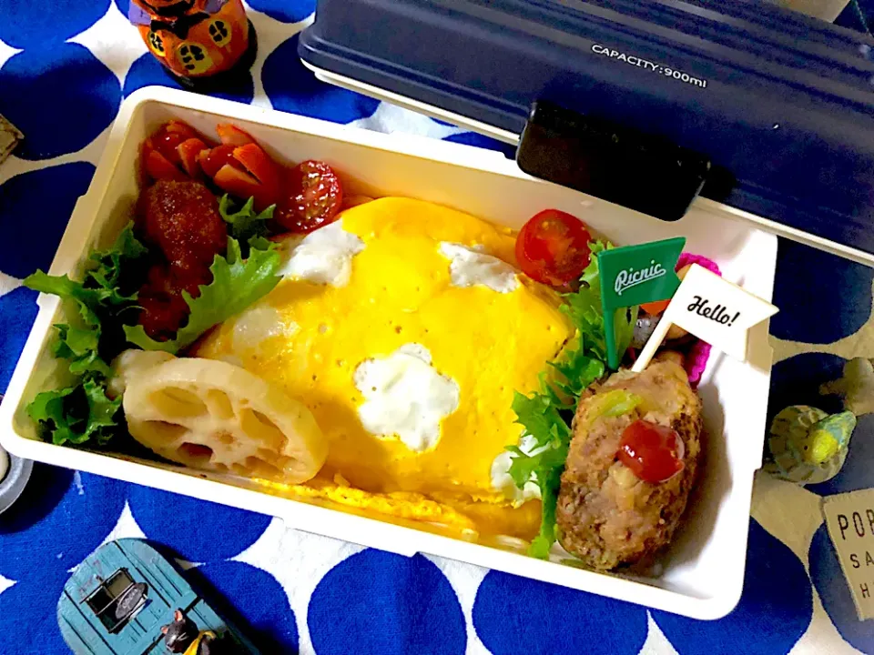 花形オムライス弁当🍱|syamさん