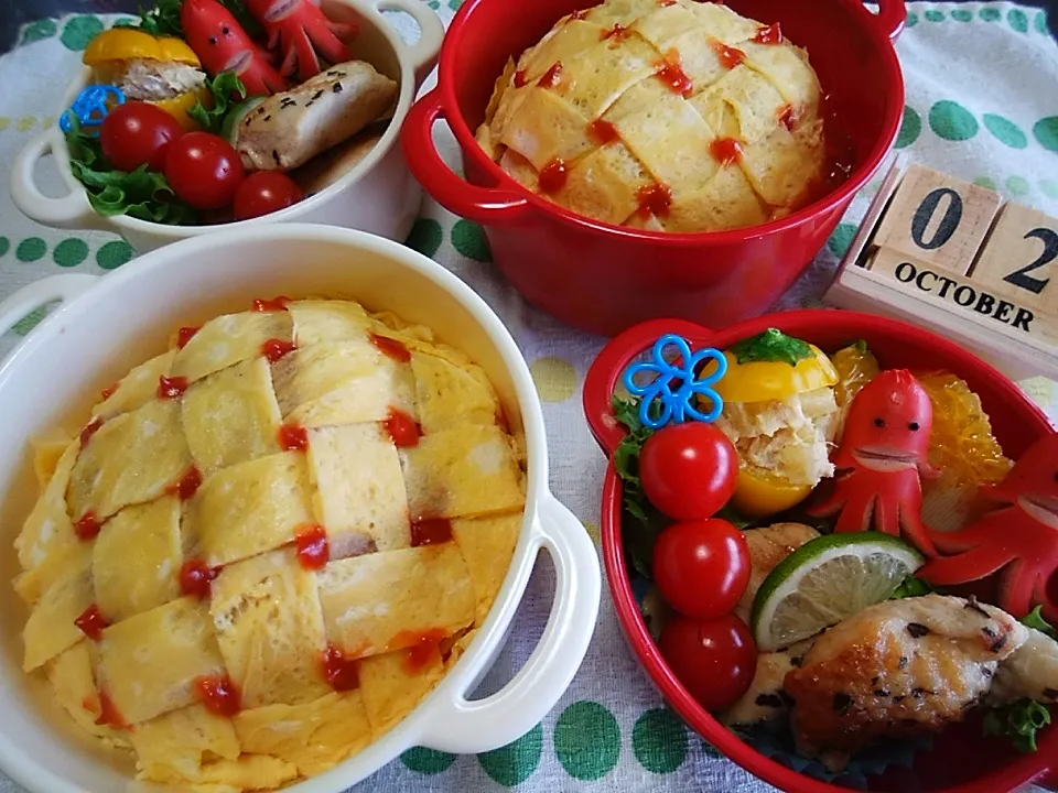 🍱今日の息子弁当(長男&次男)|tomoさん