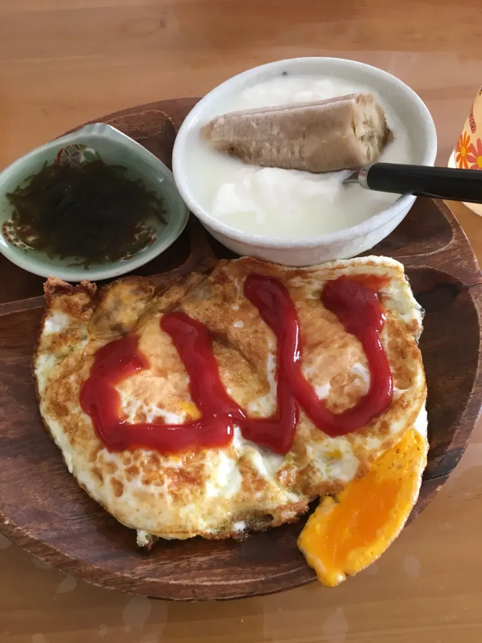 Snapdishの料理写真:卵贅沢2個使用目玉焼き|にゃふてんさん