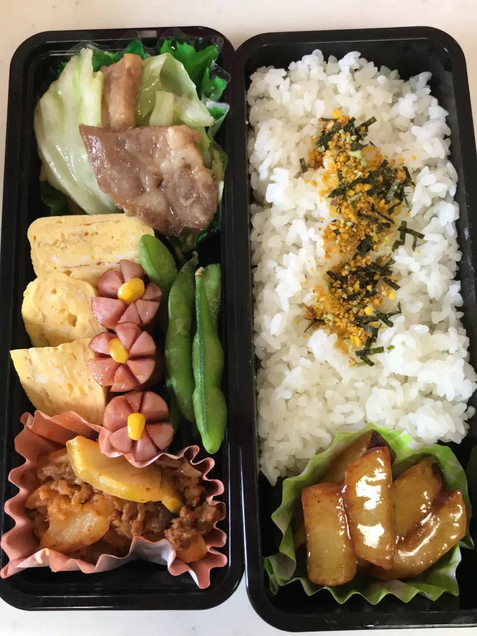 2019.10.1 中学男子のお弁当🍱|かおたまさん