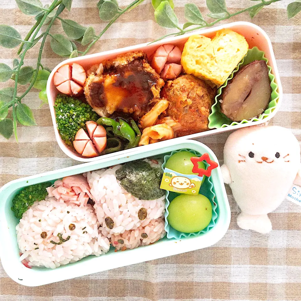 Snapdishの料理写真:しろたん弁当🍱 うしさん こんにちは😃🐮|hari-co ＊ はりこさん