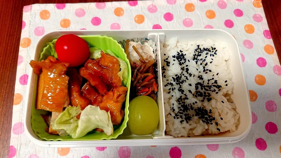 Snapdishの料理写真:鳥の照り焼き❤️旦那さんお弁当🎵😊|かおるcitronさん