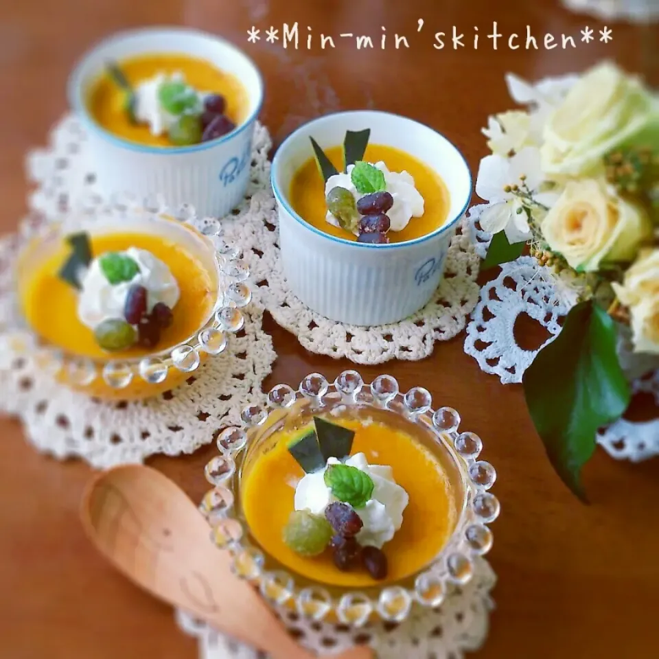 Snapdishの料理写真:なめらかかぼちゃぷりん🎃|*.*Minmin*.*さん