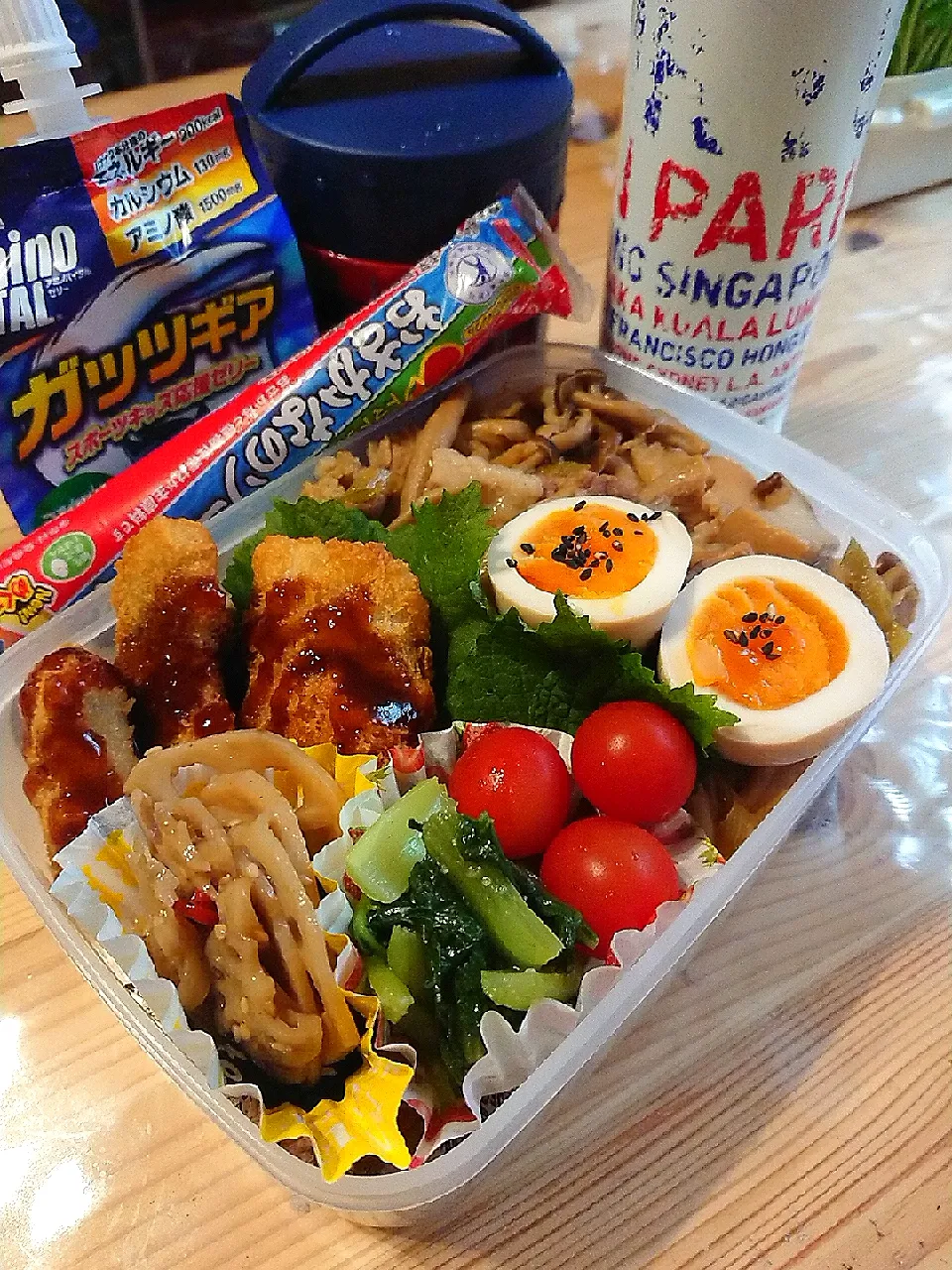 Snapdishの料理写真:2019.10.3 息子弁当🍱|あずきラテさん