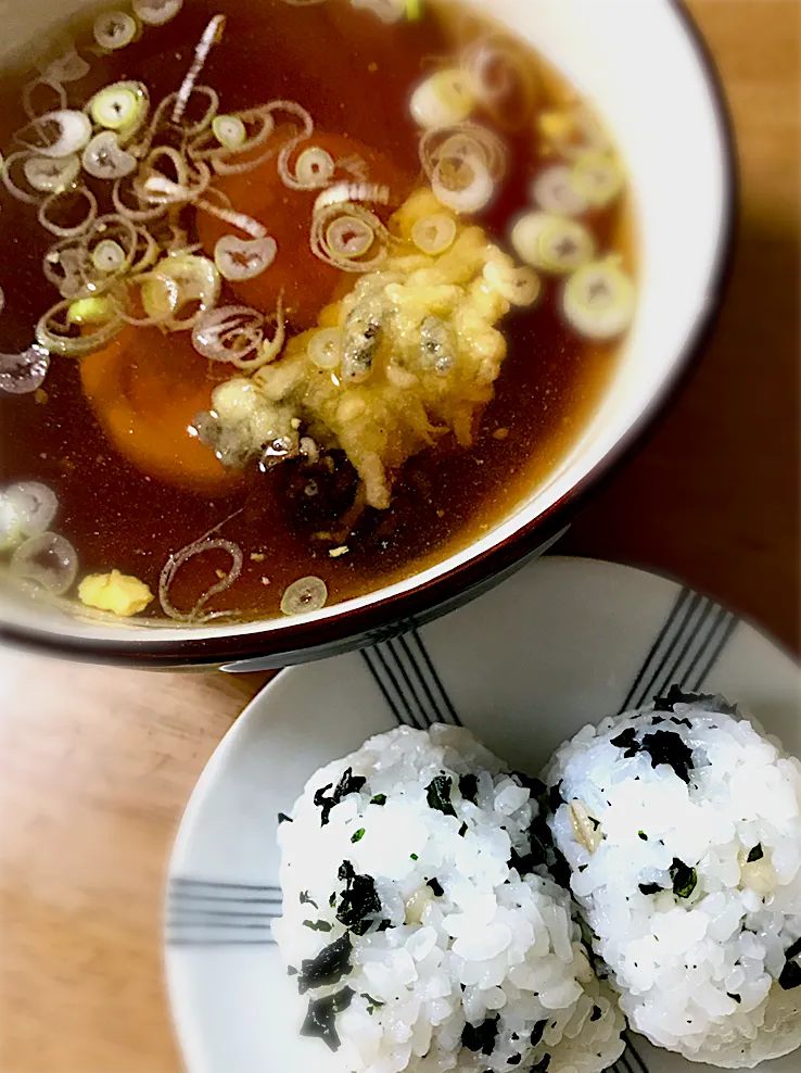 Snapdishの料理写真:舞茸天そばセットのヌキ|deekay71さん