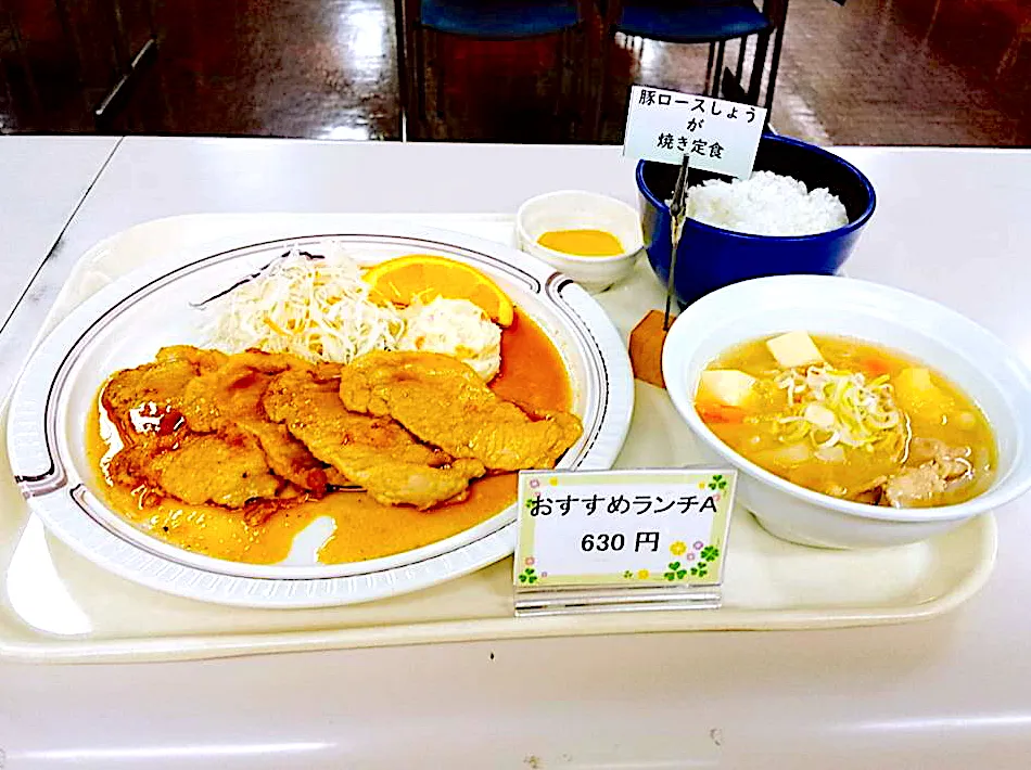 豚ロースしょうが焼き定食|nyama1さん