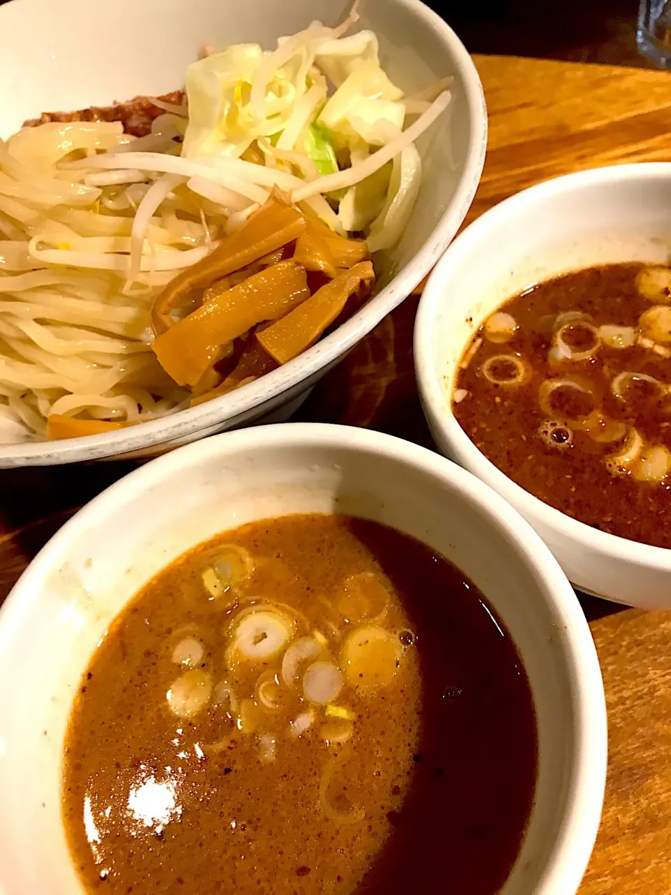 二色つけ麺。海老味噌、辛醤油！|Tomyさん