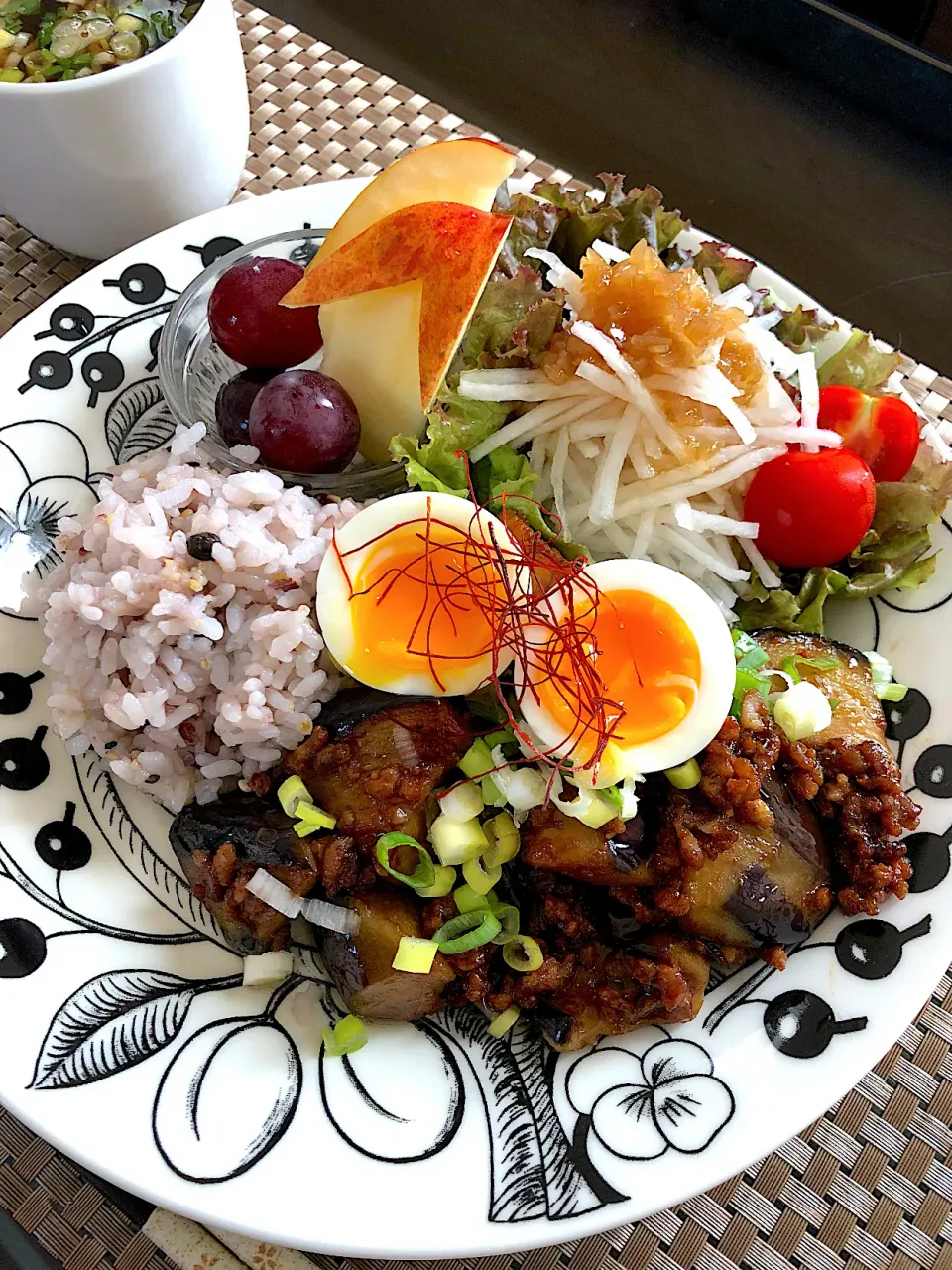 ナスの肉味噌炒めプレート|ゆかりさん