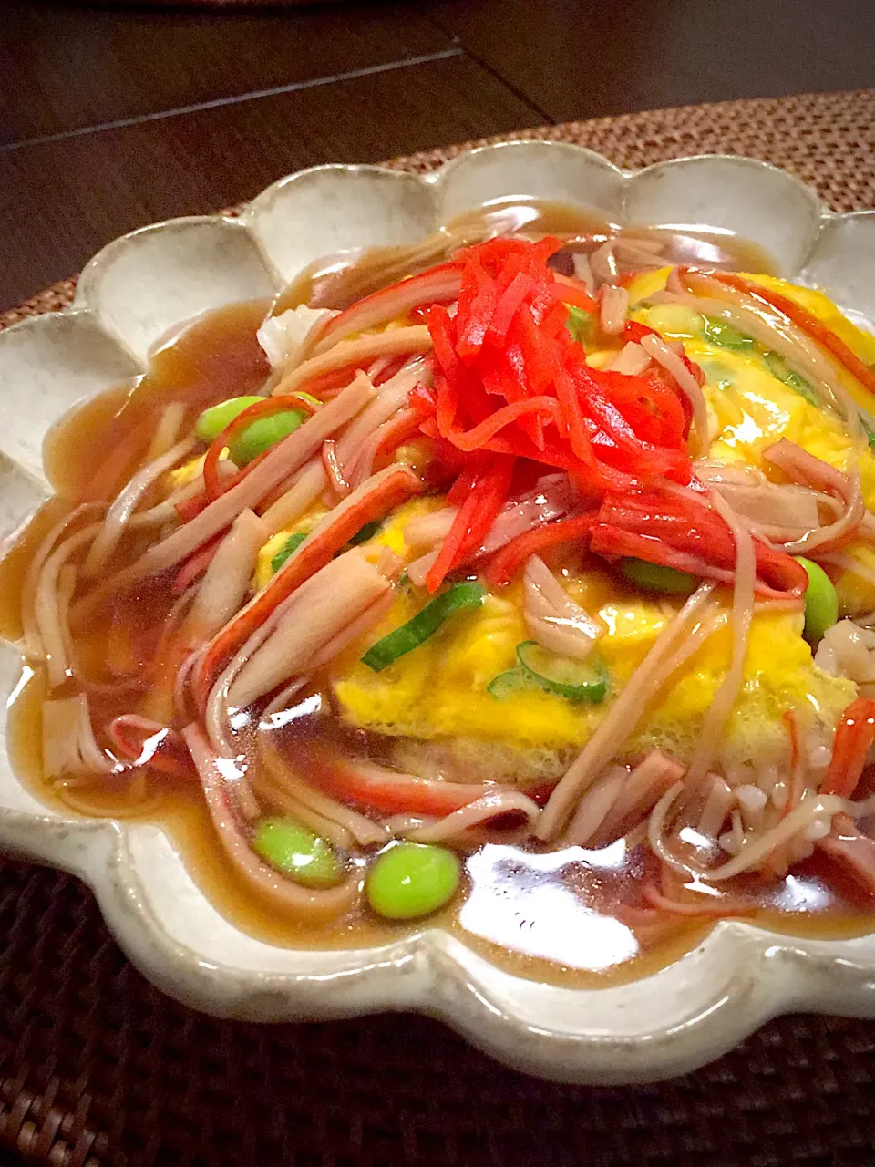 カニカマで天津飯|まるころけさん