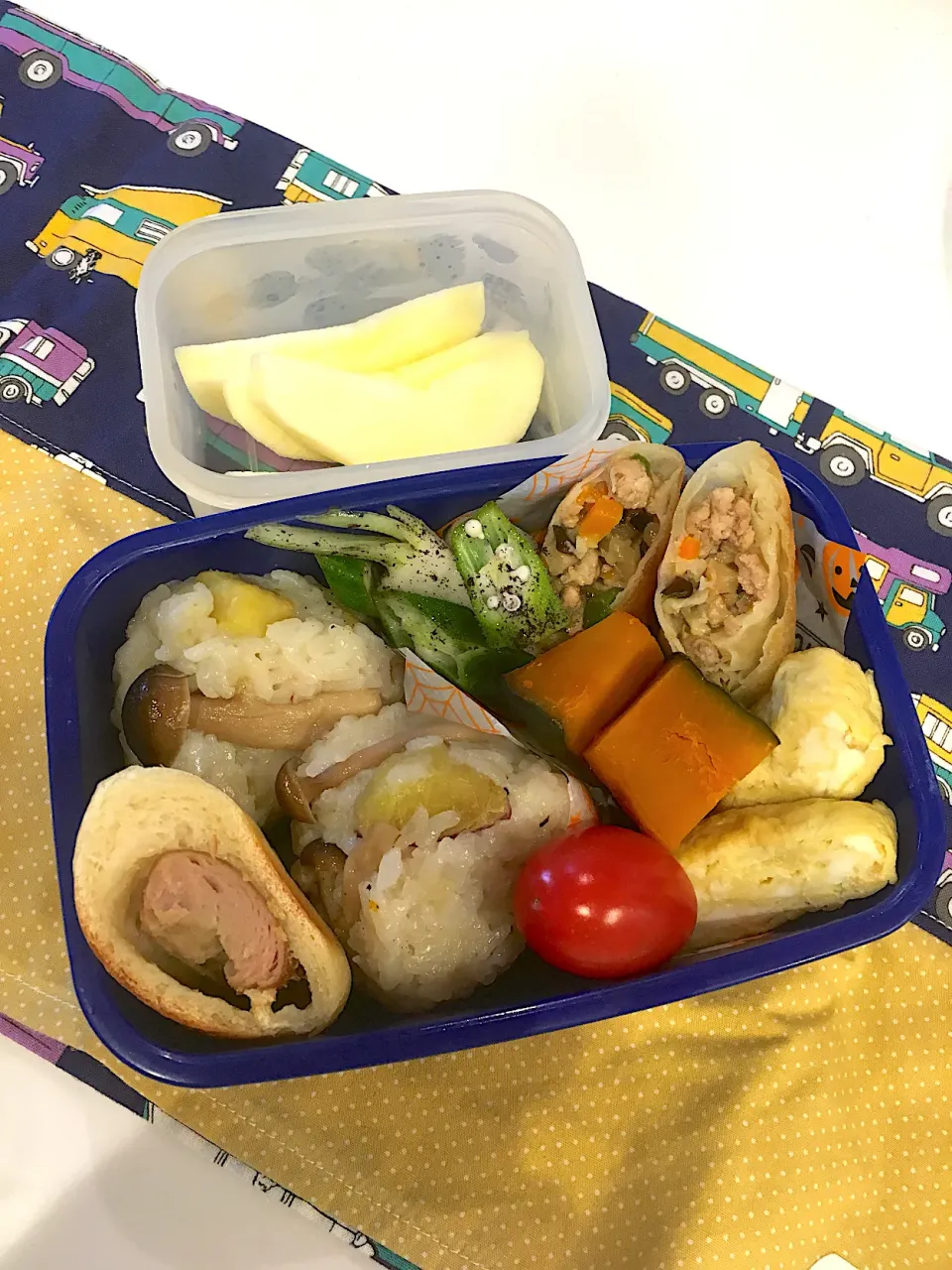 Snapdishの料理写真:10/3(木)幼稚園年少お弁当|airi-nさん