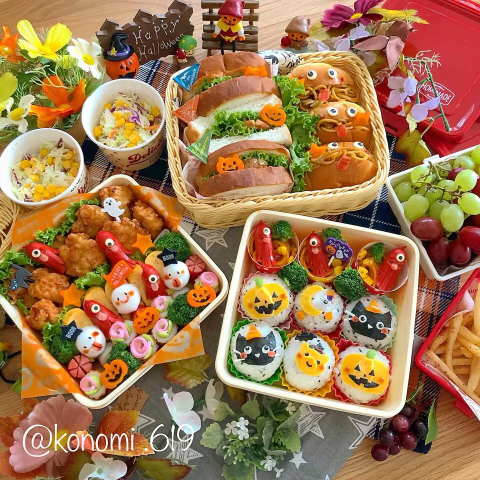 ハロウィン🎃👻ピクニック弁当🍱|@konomi.619さん