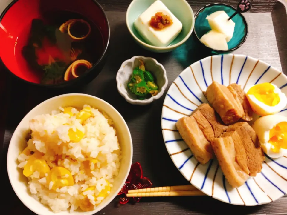 豚の角煮定食🎶|パンダ母さん🐼さん