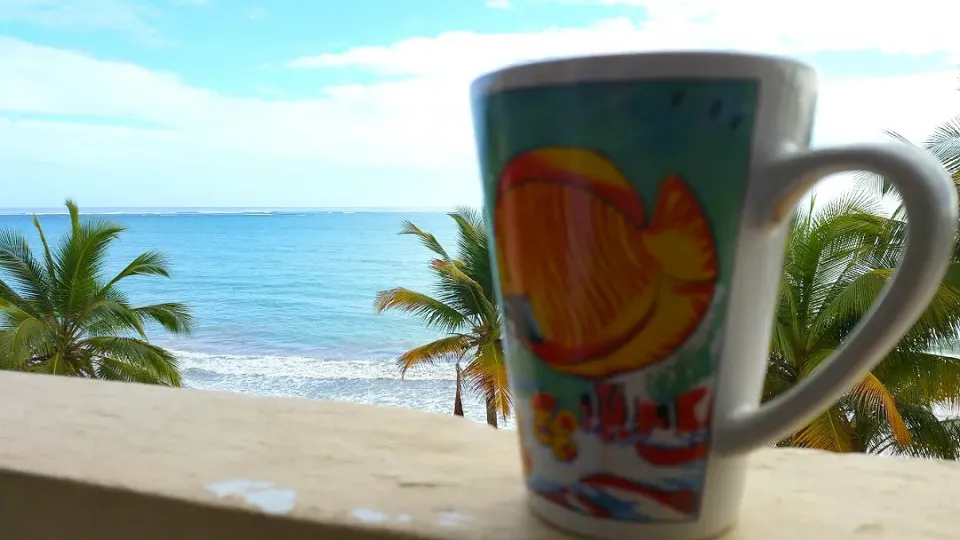 Nothing like having a cup of coffee looking at my view every morning. My beautiful Island Puerto Rico. 🏝🏝🇵🇷🇵🇷|Frank Ortizさん