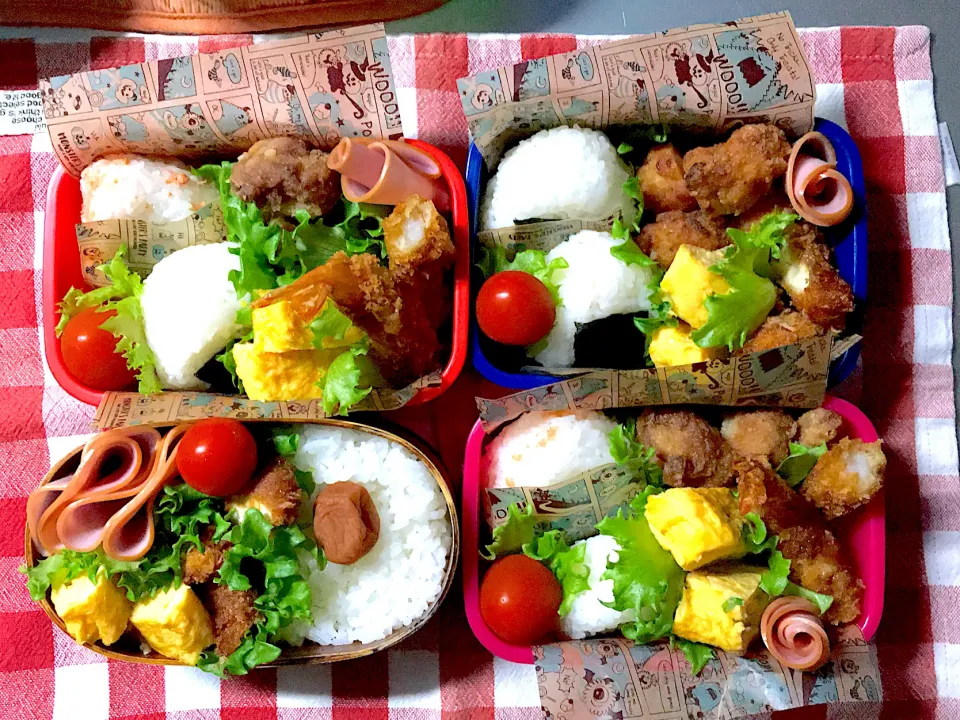 高1三女お弁当🍱   小学生組  遠足お弁当🍱|しげっちさん