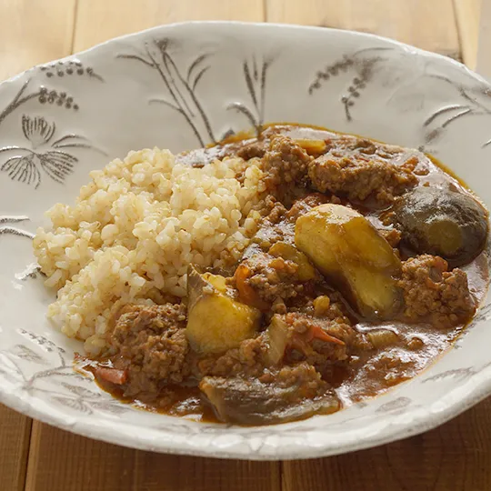 圧力鍋で作った、ナスとトマトの挽肉カレー|Wonder chefさん