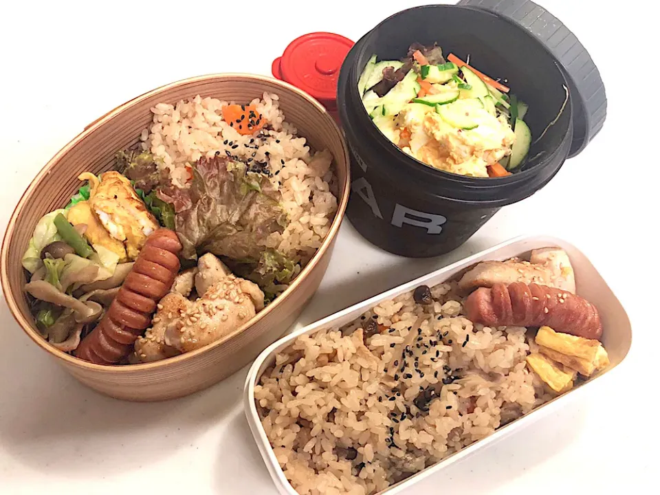 Snapdishの料理写真:旦那＆長男弁当🍱|naaaaaaa♡さん