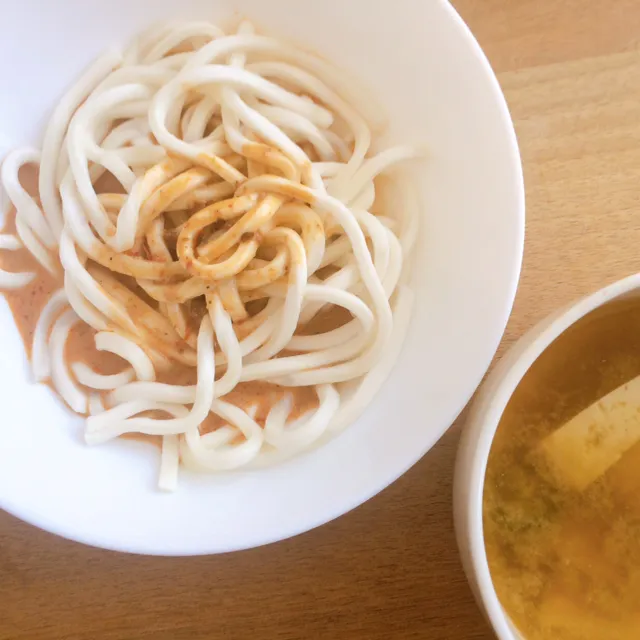 担々うどんと豆腐のみそ汁|ビオ・トーキョーさん