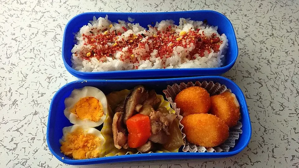 息子君のカニクリームコロッケ弁当～|マアジュさん