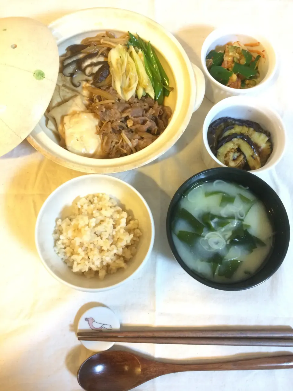 Snapdishの料理写真:肉豆腐の晩ご飯|penseesさん