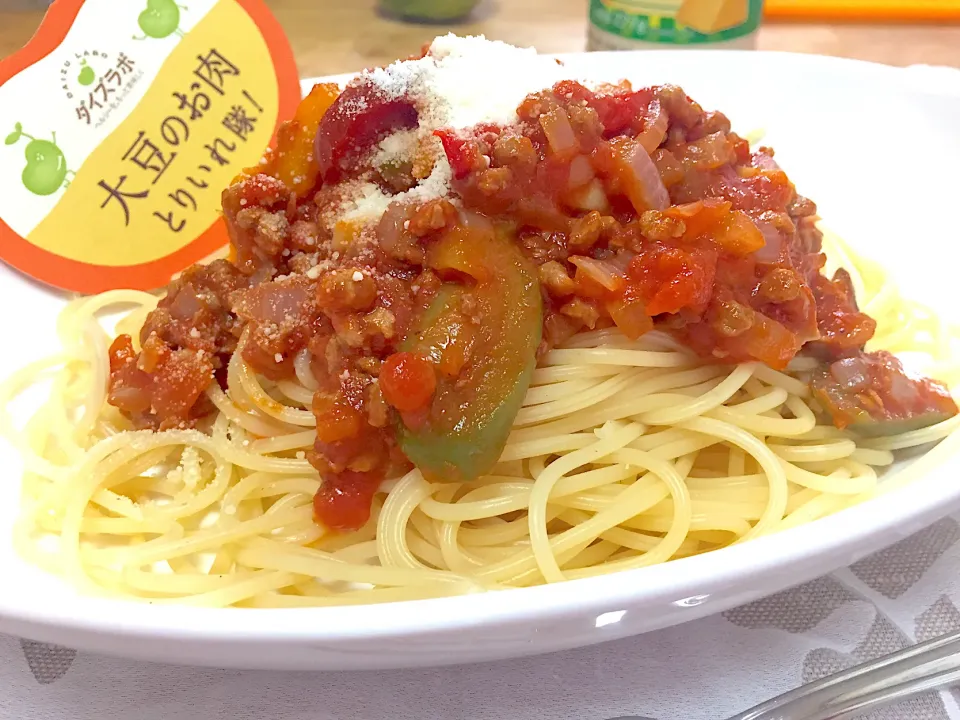 大豆のお肉とりいれ隊！ミートスパゲティ|kyokoさん