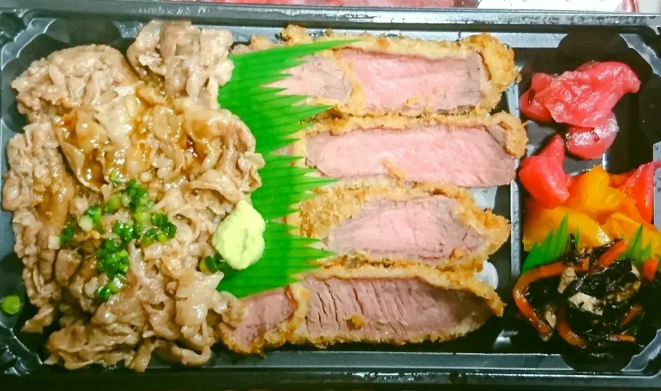 牛カツ弁当   赤坂 黒毛家 本店|りくさん