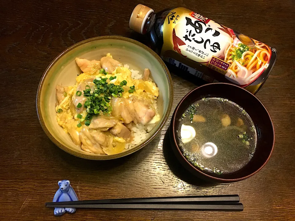 焼きあごだしで簡単、親子丼定食|カドラさん