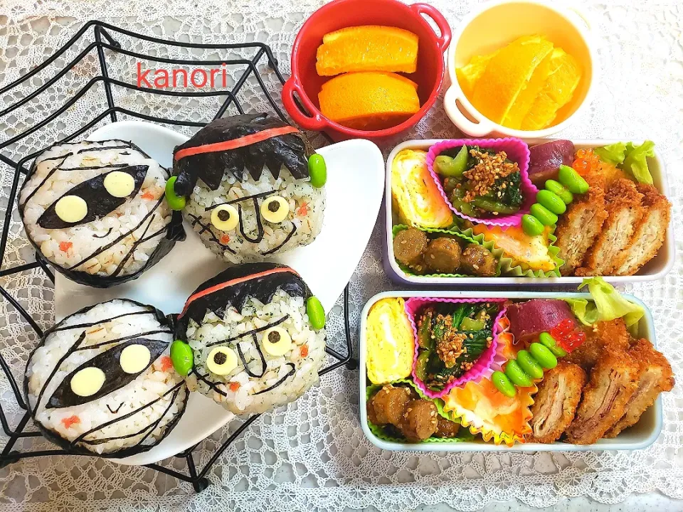 バレーボール試合応援弁当～ハロウィンお弁当～|かのりさん