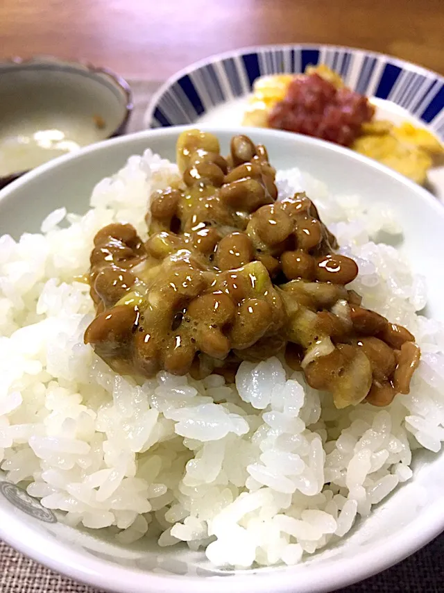 にゃっとうごはん〜🍚
 #あるもので  #簡単料理|morimi32さん