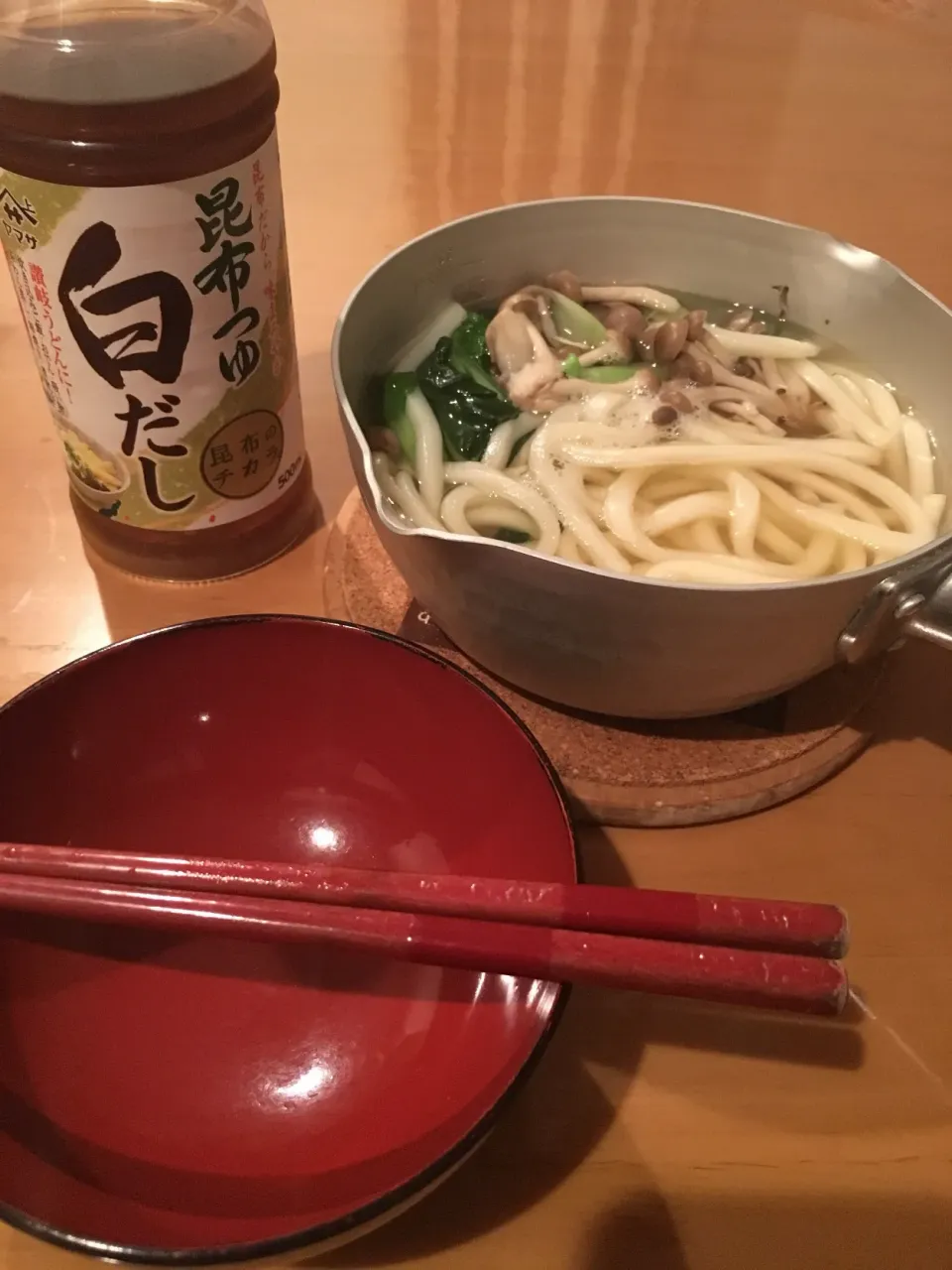 寒い日は！ヤマサ白だし、これ一本！うどん💮|にゃふてんさん