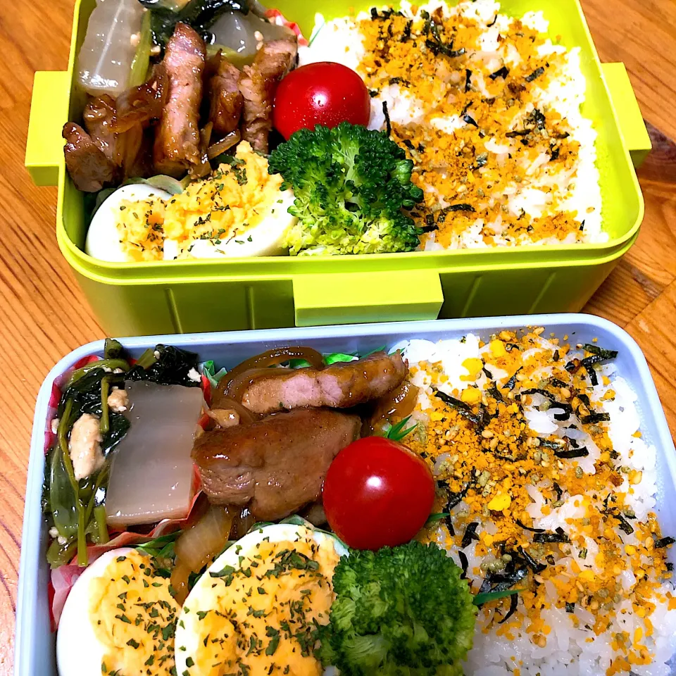 月曜。息子、娘のお弁当(๑◕ㅂ▰)ﾉﾞ|るりさん