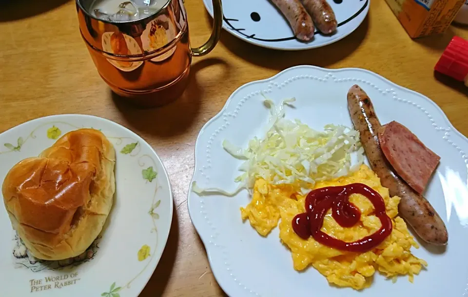 Snapdishの料理写真:朝食☁️|しまだ ちえこさん