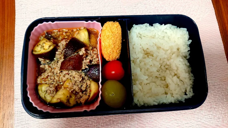 麻婆茄子❤️旦那さんお弁当🎵😊|かおるcitronさん