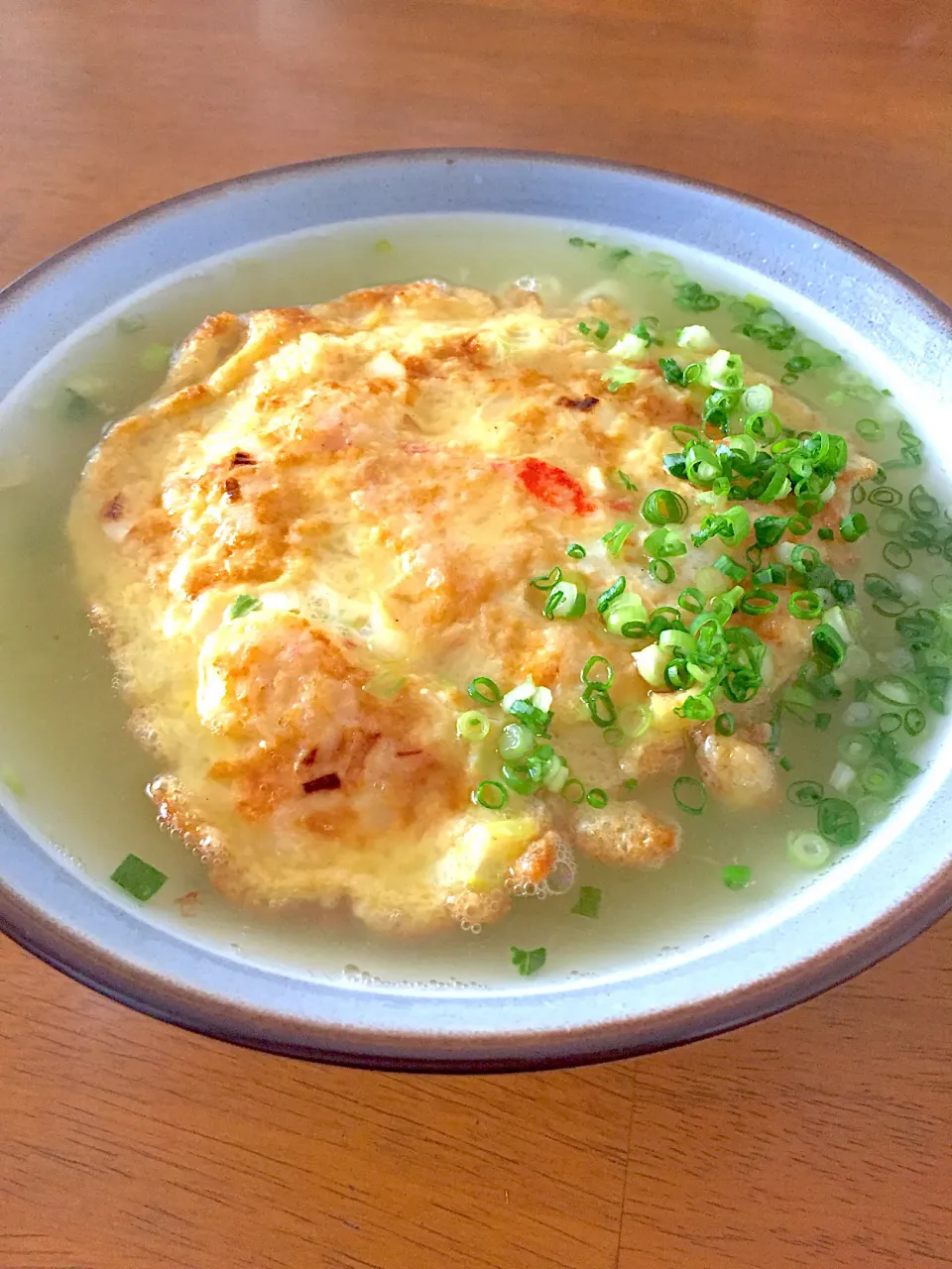 サッポロ一番塩ラーメンで天津ラーメン🍜|おかちさん