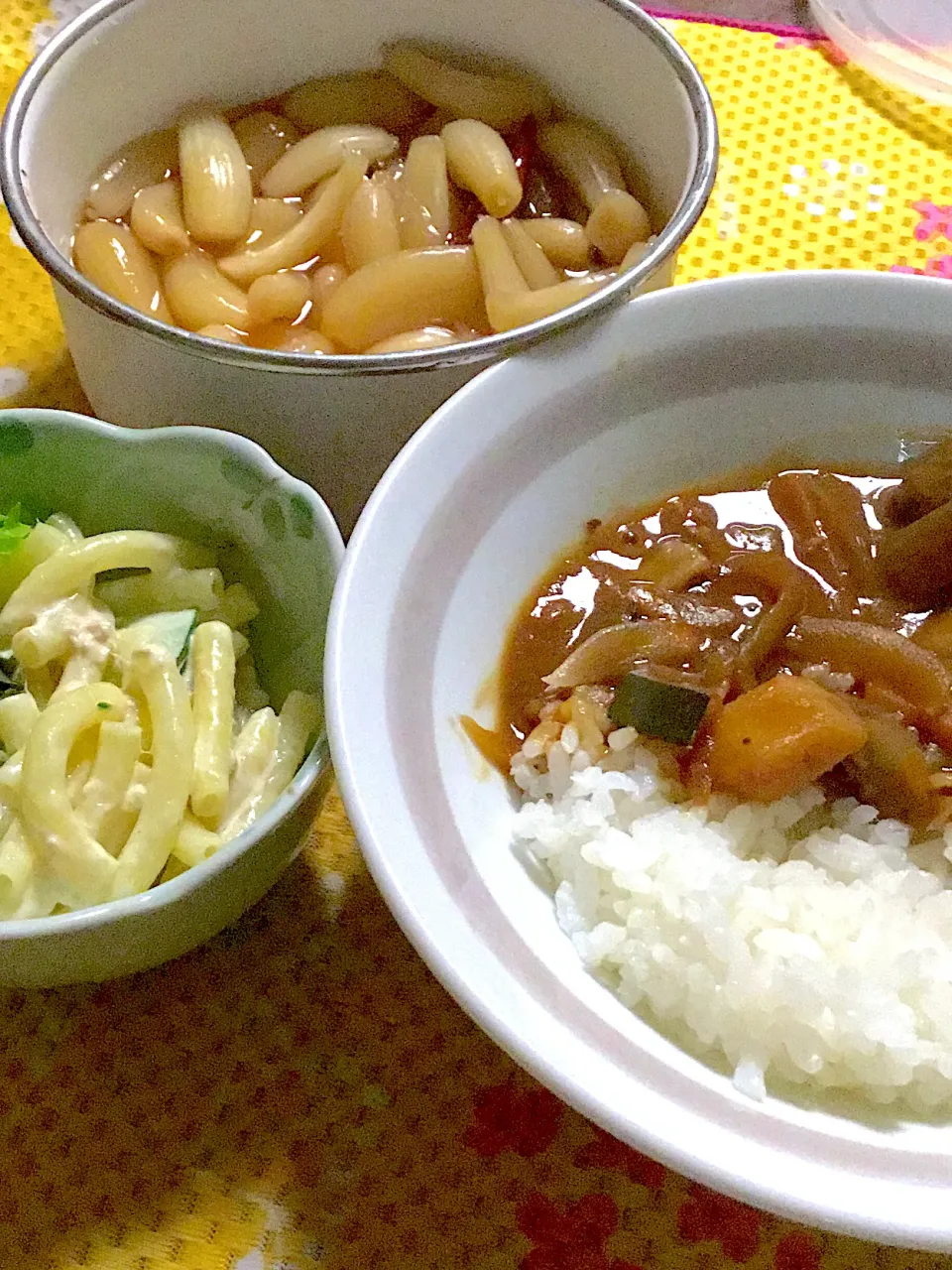 ハヤシライス    マカロニサラダ🥗    らっきょう|掛谷節子さん