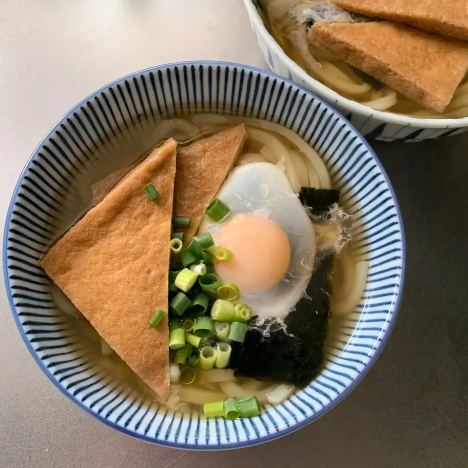 きつねのお月見⛩🦊🌝🌾うどん|まる(丸大豆)さん