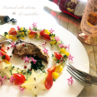 サミカさんの料理 ぶりのソテー野菜と一緒にさっぱりと❣️